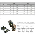 thumbnail image 3 of Ice Snow Cleats for Shoes Boots,Walk Traction Cleats Rubber Crampons Anti Slip 10-Stud Winter Ice Cleat Slip-on Stretch Footwear for Women Men Kids Size XL, 3 of 7