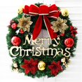 thumbnail image 6 of Homoyoyo Multi-Color Christmas Wreath Door Decoration Holiday Decor for Festive Home and Seasonal Celebration, 6 of 6