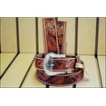 thumbnail image 2 of Tony Lama Men's Floral Tooled Leather Belt - C40064 28, 2 of 6