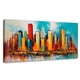 thumbnail image 1 of Cuadro Decorativo Canvas New York Colors 140x70, 1 of 4