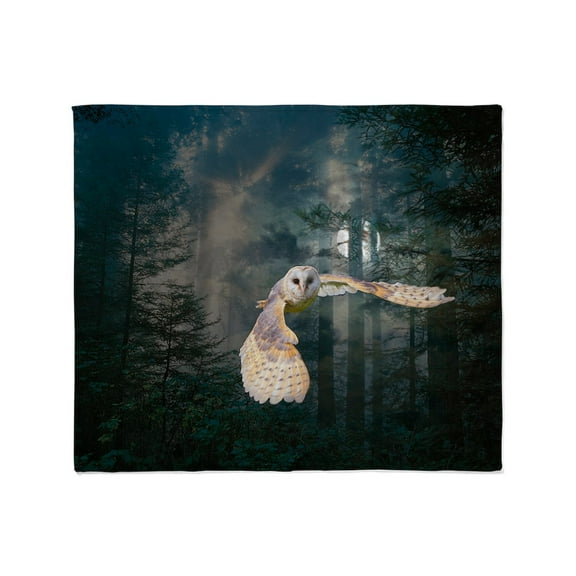 CafePress - Owl At Midnight Throw Blanket - Soft Fleece Throw Blanket, 50"x60" for All Ages