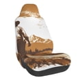 thumbnail image 1 of Balery Western Cowboy Countryside Funda de Asiento para Auto con Diseño - Cubierta Frontal Suave y Transpirable con Protector Antideslizante- 1 Unidad, 1 of 5