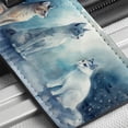 thumbnail image 6 of Cats In The Rain Faux Leather Travel Luggage Tag, 6 of 7