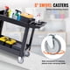 thumbnail image 3 of Carrito de servicio utilitario VEVOR, 2 estantes, 250 kg, rollo de plástico, 3 of 7