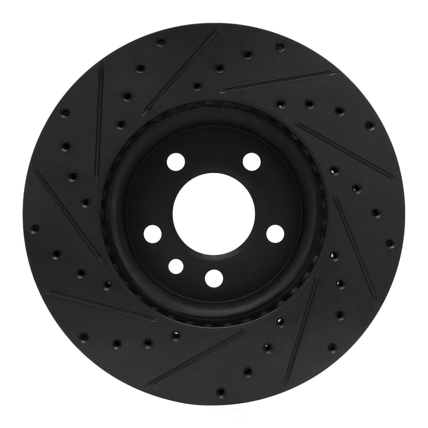 Dynamic Friction Company 633-92119R DFC Brake Rotor - Drilled And Slotted - Black