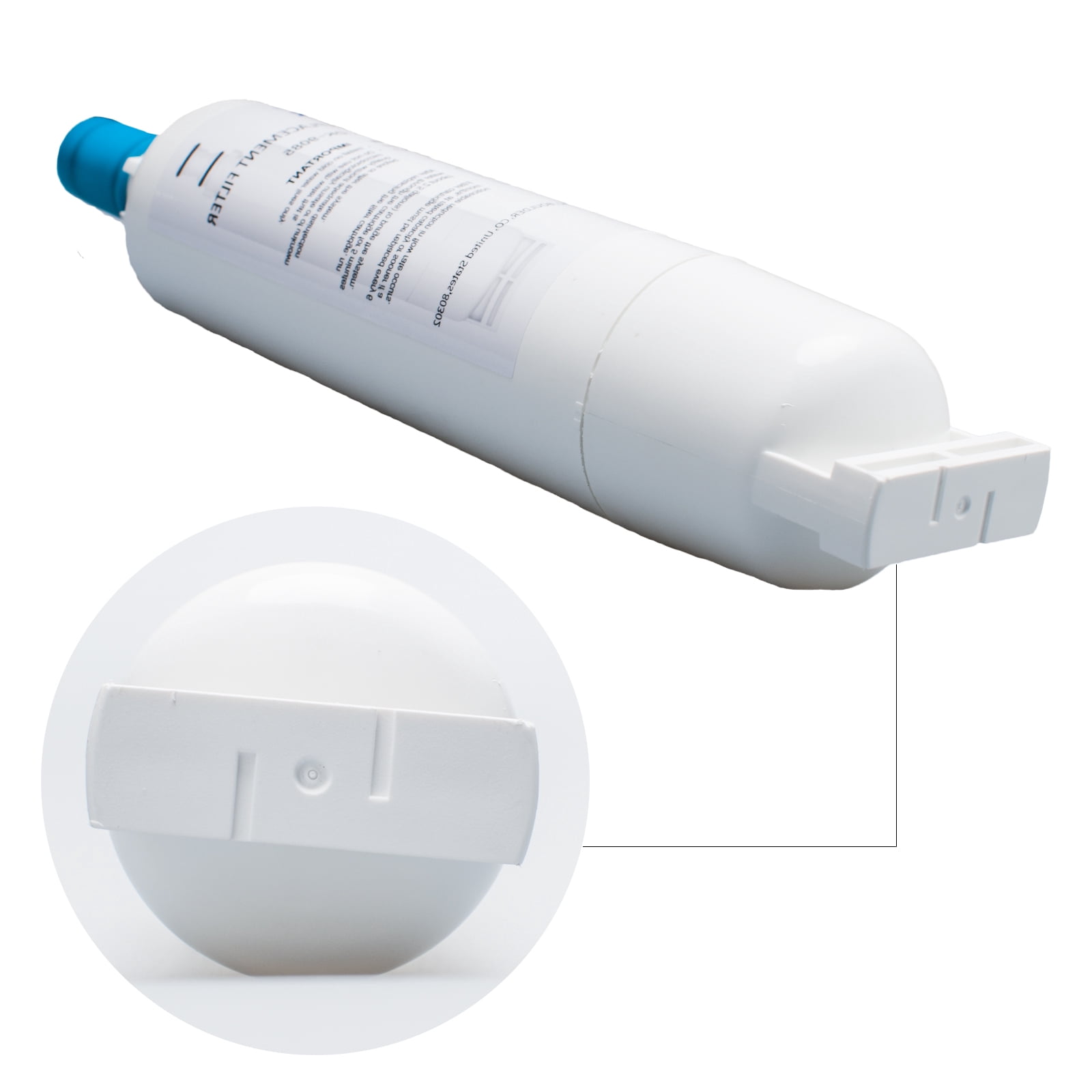 DKWATER White Refrigerator Water Filter Compatible with Whirlpool 4396508 6-Pack