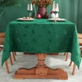 thumbnail image 3 of SASTYBALE Christmas Tablecloth Rectangle, Jacquard Snowflake Pattern Table Cloth for Rectangle Tables, Water Resistant Rectangular Tablecloths for Dining Room & Holiday Decoration, 3 of 7