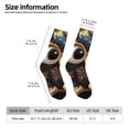 thumbnail image 2 of Balery Quirky Owl With Glasses Pattern Crew Socks Unisex– Soft & Breathable Socks for Men & Women, One-Size Fits Most (US 5-11), Comfortable & Durable for Daily Wear, 2 of 6