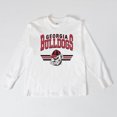 thumbnail image 3 of Women's Gameday Couture White Georgia Bulldogs Oversized Swift Strike Long Sleeve T-Shirt, 3 of 4