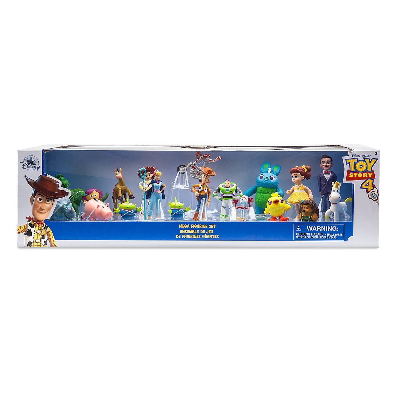 Disney Store Toy Story 4 Mega Figurine Set Cake Topper 19 Pieces New
