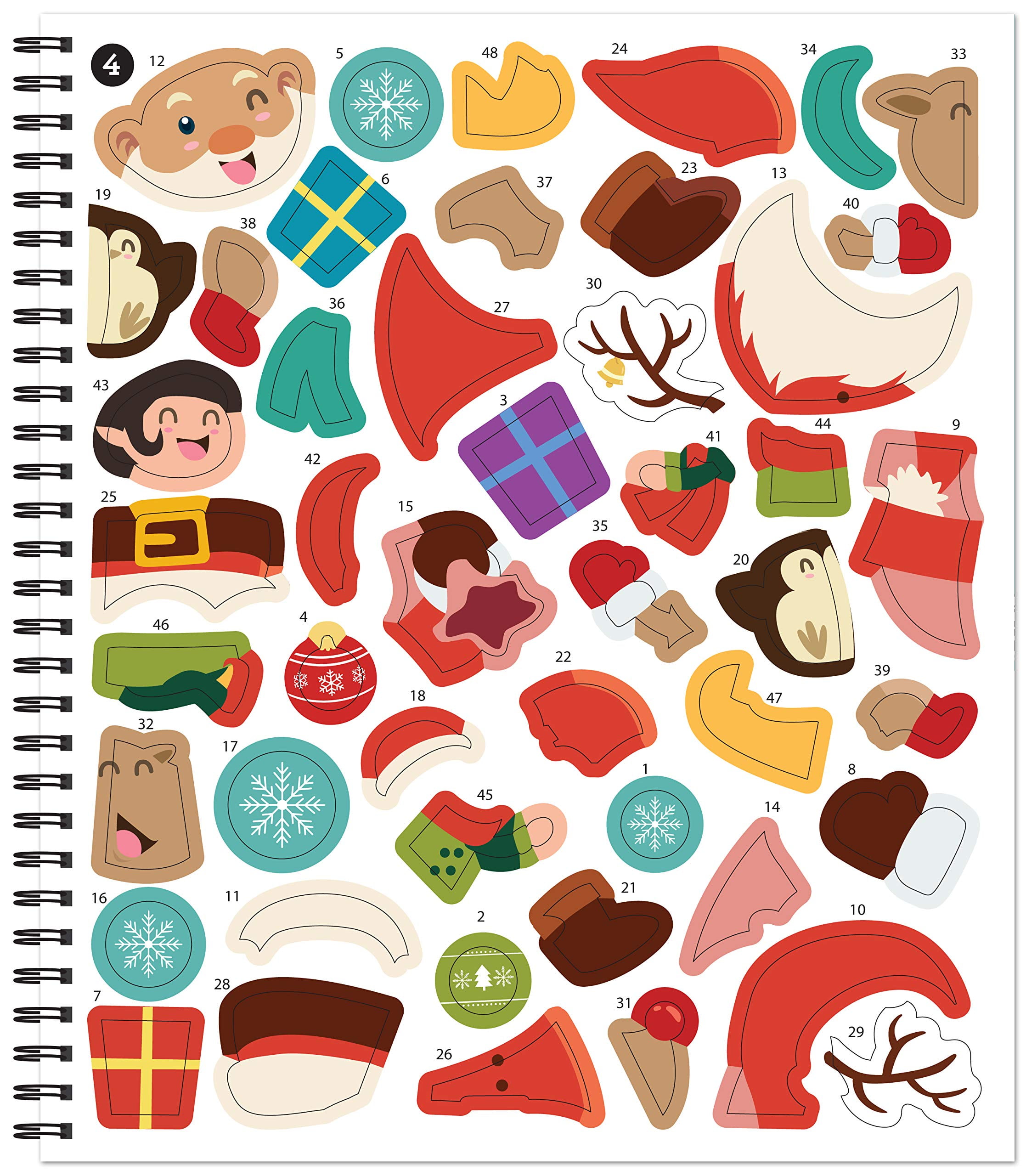 Christmas Sticker by Number (My Very First Sticker by Number) Holiday –  Emerson and Friends