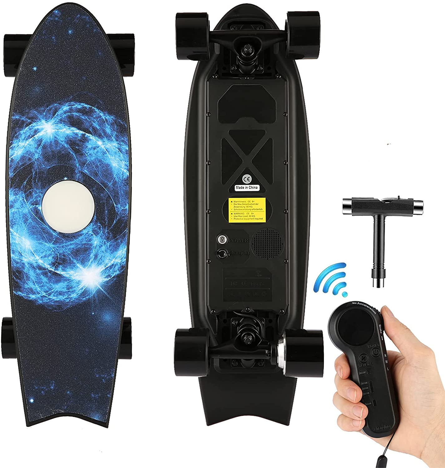 Details about   Vivi Electric Skateboard Gift Package Electric Longboard with Remote Control 