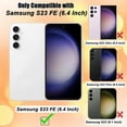 thumbnail image 3 of for Samsung Galaxy S23 FE Case Glitter Magnetic Compatible with MagSafe Full Camera Lens Protection Luxury Plating Cute Bling Clear Shockproof Slim Phone Case for Women Girls (Purple), 3 of 15