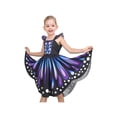 thumbnail image 4 of Girls Dress Purple Butterfly Wing Fairy Halloween Costume Princess Party 7 Years, 4 of 7