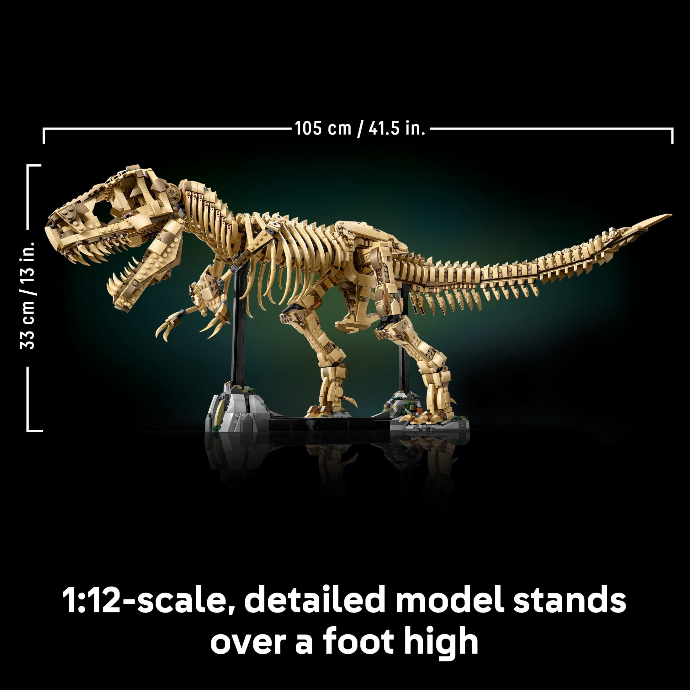 LEGO Jurassic World Dinosaur Fossils: Tyrannosaurus Rex - Building Set for Adults, Ages 18+ - Dinosaur Gift for Movie Lovers - Collectible Home Decor for Bedroom, Office, or Any Room - 76968