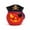 C, variant on Lighted Pumpkin Lantern, Vintage Classic Ceramic Pumpkin Statue Light Up Table Decor, Pumpkin Halloween Farmhouse Autumn Decor for Home Office Haunt House Party Halloween Decorations (C)