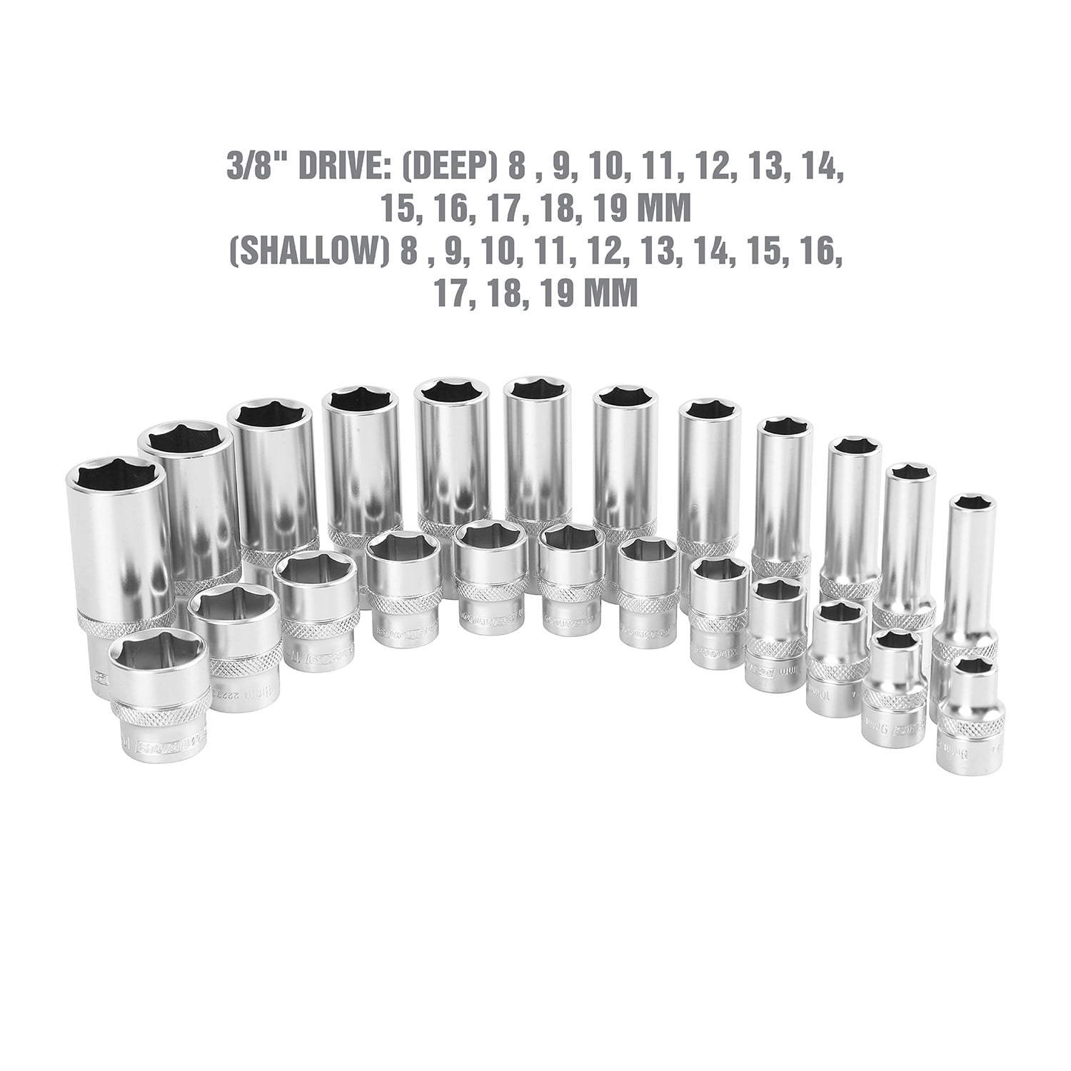 OEMTools 24 Piece 3/8" Drive Socket Set (Metric)