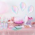 thumbnail image 3 of 144 Pcs Mermaid Party Supplies Mermaids Themed Party Decorations Under the Sea Party Tableware Includes Plates Napkins Cups Plastic Spoons Fork Knives for Baby Shower Birthday Party (Elegant Style), 3 of 6