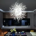 thumbnail image 4 of Longree Luxury Chandeliers Modern Hand Blown Glass Art Chandelier Ceiling Light Hanging Pendant Chandelier Light Fixture Decoration for Bedroom Indoor Lighting Dining Room (Customizable Size & Color), 4 of 8