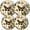 Black0359, variant on Electric Stove Burner Covers,4 Pcs Round Gas Burner Cover,8 and 10 Inch,Butterfly Shadows among Leaves