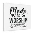 thumbnail image 2 of Scripture Walls Psalm 95:1 Hearts Worship Bible Verse Canvas Christian Wall Art Ready to Hang Unframed, 2 of 18