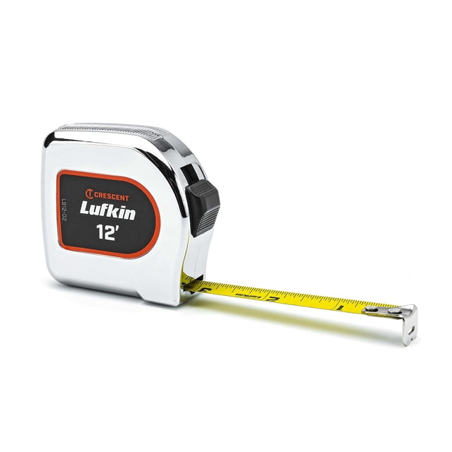 Cinta métrica Lufkin L912-02, 3,8 cm x 3,7 m, hoja amarilla