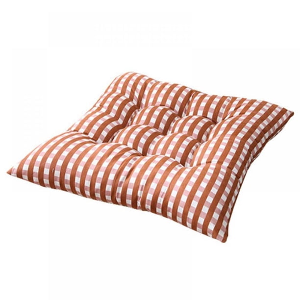 Cojín cuadrado para silla, cojín para asiento con correa antideslizante, cojín para sofá interior y exterior, cojín para casa, oficina y coche