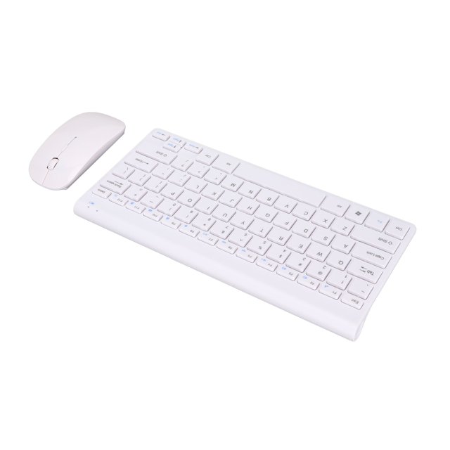 Ensemble Clavier Souris Sans Fil, Design Ergonomique USB Clavier Souris Sans Fil pour Maison pour Bureau Blanc