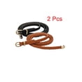 thumbnail image 3 of INSPIRE CHIC Women Skinny Braided Belt Woven - Pin Buckle Casual Waist Belt for Dresses Waist:26-33 Khaki+Black, 3 of 7