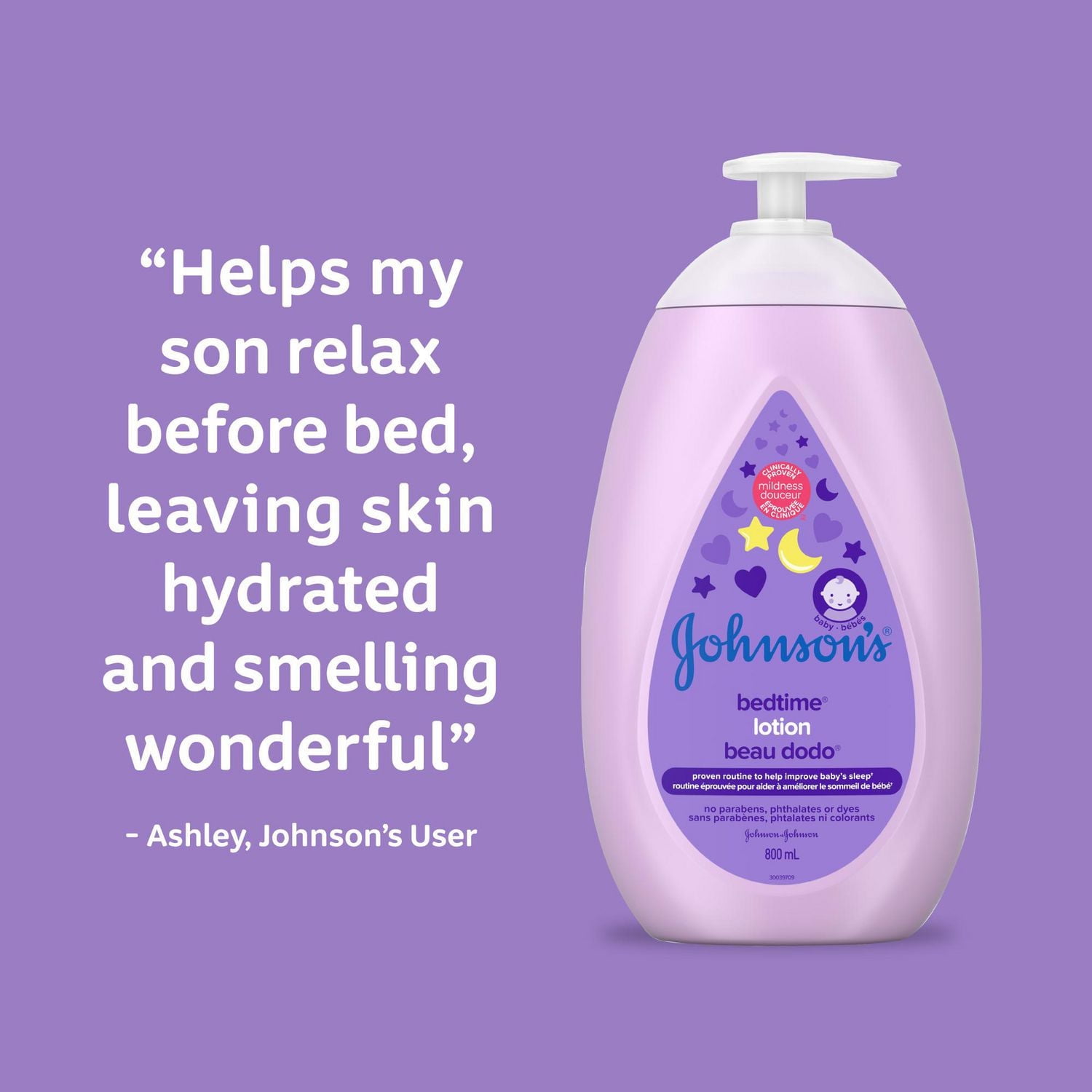 Johnson's Baby Bedtime Moisturizing Lotion and Cream for Dry Skin