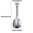 thumbnail image 3 of Aireador de grifo de cocina, cabezal rociador para grifo de fregadero, rotación de 360 ​​grados con 2 modos de salida de agua para cocina y baño, 3 of 5