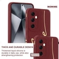 thumbnail image 4 of for Samsung Galaxy S24 Case, Back Cute Plating Love Letter Graphic with Anti-Fall Lens Cameras Protection Soft TPU Shockproof Anti-Fingerprint Phone Cases for Women Girls -Red, 4 of 12