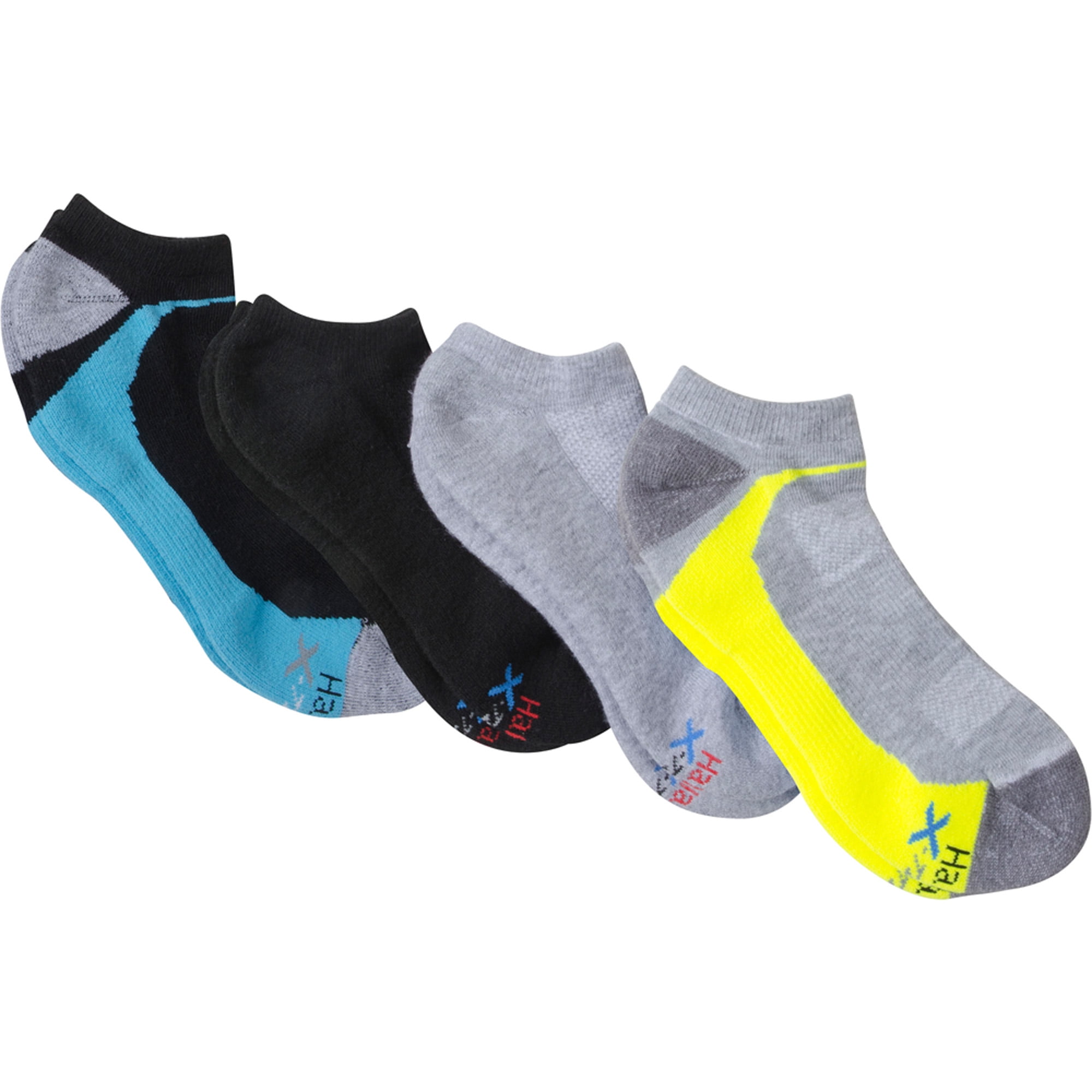 Hanes Men's Big & Tall XTemp Active Cool No Show Socks 4Pack