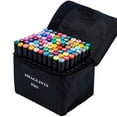 thumbnail image 1 of Marcadores de alcohol IMAGLINTS de 80 colores con base de bolígrafo, 1 of 7