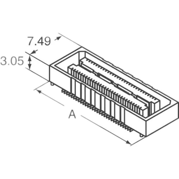 QSH-030-01-F-D-A-TR Conn Micro High Speed Socket Strip SKT 60 POS 0.5mm Solder ST SMD, Cut Tape
