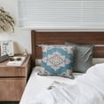 thumbnail image 4 of Set of 2 Green 18x18 inch Boho Pillow Cases - Monaco Rug Carpet Inspired Cushion Covers, 4 of 7