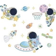 thumbnail image 4 of Farcauo Space Decor Astronaut Wall Stickers Murals & Decals Space Theme Bedroom Classroom Playroom Sticker Outer Spaces Room Decor Spaces Wallpaper Planet Wall Decals for Boys Girls Room, 4 of 5