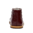 thumbnail image 3 of Josmo Unisex Baby Walking Shoes, First Walker Shoes, Genuine Leather Patent Ostritch Infant Shoes, Brown, Size: 2, 3 of 6