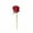 Red, variant on JeashCHAT Fake Roses Artificial Flowers with Long Stems for Wedding Bouquet Floral Arrangement Home Office Party Mother's Day Valentine's Day Decorations, 1 Pc, Red