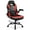 Red, variant on CONCETTA Gaming Chair, Faux Leather High-Back Gaming Office Chair, Swivel Racing Chair with Flip-up Armrests, Perfect for Adults Gamers, Gray