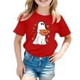 thumbnail image 2 of NIEWTR Halloween Shirts For Kids Pumpkin Graphic Tees Boys Girls Halloween T Shirts Summer Short Sleeve Tee Tops 2t 3t 4t 5t(3-4 Years), 2 of 7