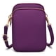 thumbnail image 1 of Dinheiro Bolso para móvil de mujer, monedero verticalMorado oscuro, 1 of 5
