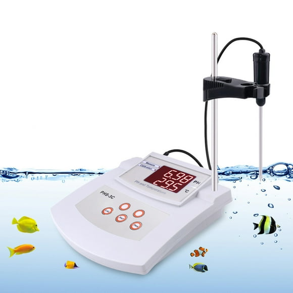 Medidor De PH De Sobremesa, Medidor De PH Automático De Laboratorio, Probador De PH Digital Para Acuario, Pecera, Piscina