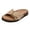 1-Grey, variant on Women's Flat Slides with Cork Footbed Summer Casual Slip on Walking Sandals Ladies Open Toe Wide Width Outdoor Slide Shoes Grey Size 8.5