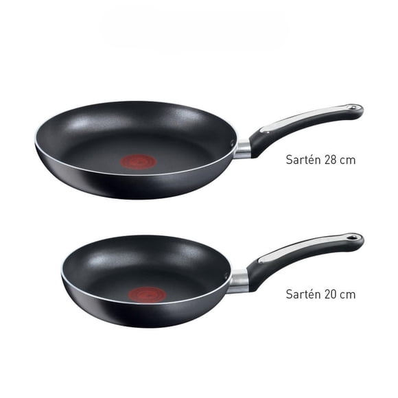Juego de Sarténes T-Fal Character 2 piezas Negro B4730284M