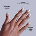 thumbnail image 4 of Kiss Core French Tip Press On Nails, ‘Your Moment’, White, Real Short Squoval, 32 Count, 4 of 13