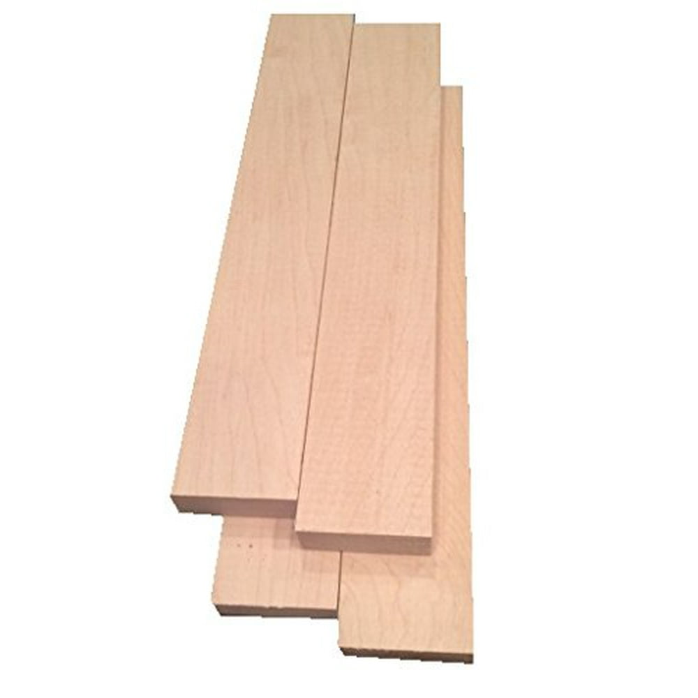 Hard Maple Lumber 3/4"x2"x12" 4 Pack