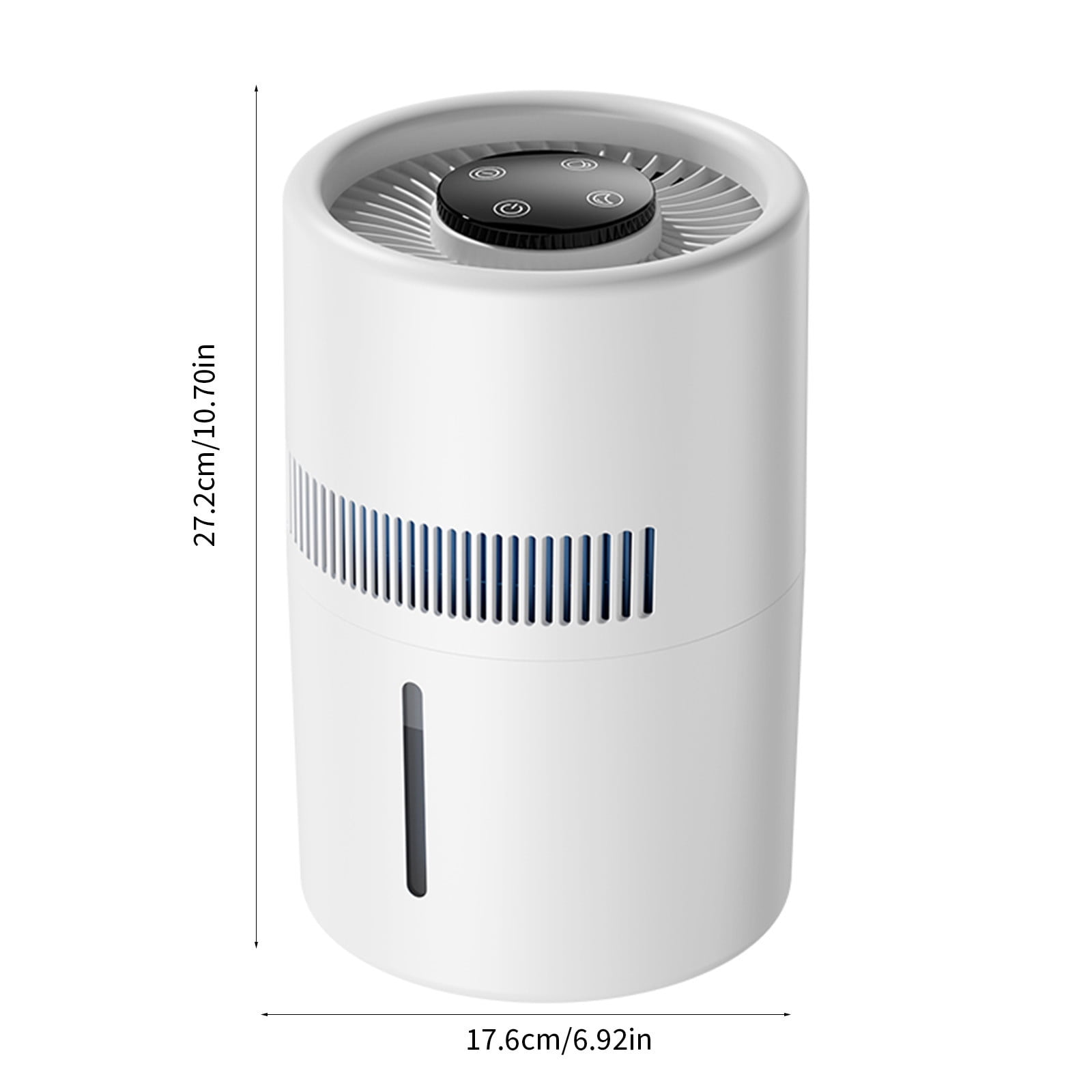 FHBVT 4L Large Cool Mist Humidifier, Purifier and Diffuser with Adjustable Mist Control, Removes Impurities, Ideal for Bedroom Office Living Room, with USB Power Supply, Ensures Optimal Air Quality