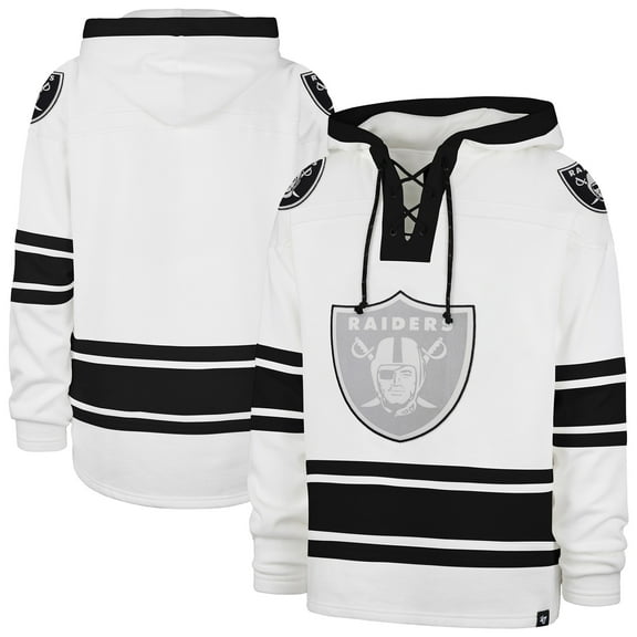 Men's '47  White Las Vegas Raiders After Image Superior Lacer with Hood