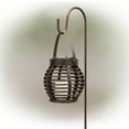 thumbnail image 4 of Alpine Corporation 33" Tall Outdoor Solar Powered Lantern with LED Lights and Shepherd's Hook Garden Stake, 4 of 12